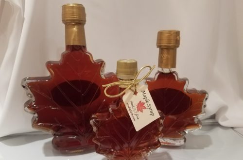 Glass Maple Leaf, maple syrup